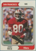 1992 SCD Multi-Sport Price Guide Monthly-Hand Cut #31 Jerry Rice Football Card
