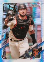 2021 Topps Chrome #109 Joey Bart Prism Refractor Baseball Card