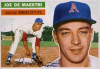 1956 Topps #161 Joe De Maestri Gray Back Baseball Card