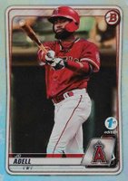 2020 Bowman 1st Edition #BFE100 Jo Adell Sky Blue Foil Baseball Card