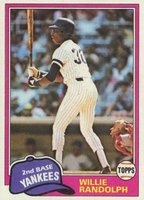 1981 Topps #60 Willie Randolph Baseball Card