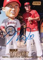 2016 Stadium Club Autographs #MT Mike Trout Gold Baseball Card
