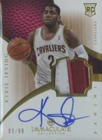 2012 Immaculate Collection #101 Kyrie Irving Patch Autograph Basketball Card