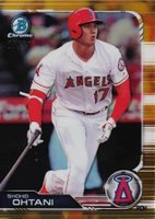 2019 Bowman Chrome #50 Shohei Ohtani Gold Refractor Baseball Card