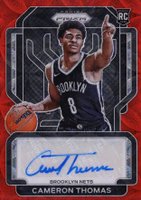 2021 Panini Prizm Rookie Signatures #RSCAM Cameron Thomas Choice Basketball Card
