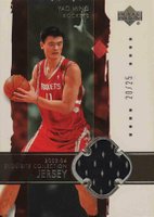 2003 Upper Deck Exquisite Collection #12-J Yao Ming Jersey Basketball Card