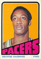 1972 Topps #183 George McGinnis Basketball Card