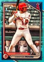 2024 Bowman Draft #BD13 Christian Moore Sky Blue Baseball Card
