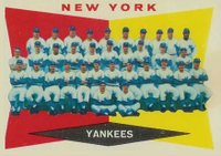 1960 Topps #332 New York Yankees Team Baseball Card
