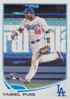 2013 Topps Update #US250 Yasiel Puig Running in Field Baseball Card