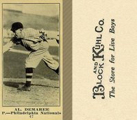 1916 Block & Kuhl (1916) #47 Al Demaree Baseball Card