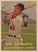 1957 Topps #283 Wes Covington Baseball Card