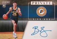 2023 Panini Obsidian 2023-24 Panini Private Signings #PSBEN Ben Sheppard Basketball Card