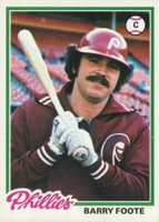 1978 Topps #513 Barry Foote Baseball Card