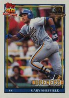 1991 Topps Desert Shield #68 Gary Sheffield Baseball Card