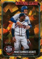 2024 Topps Chrome Sapphire #481 Freddie Freeman/Ozzie Albies Gold Baseball Card