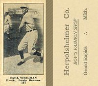 1916 Herpolsheimer Co. #187 Carl Weilman Baseball Card