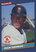 1986 Donruss #273 Rich Gedman Baseball Card