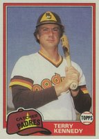 1981 Topps #780 Terry Kennedy Traded Baseball Card