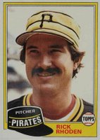 1981 Topps #312 Rick Rhoden Baseball Card