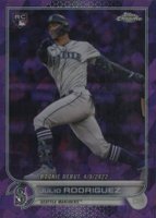 2022 Topps Chrome Update Sapphire Edition #62 Julio Rodriguez Purple Baseball Card