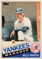 1985 Topps Traded #78T Billy Martin Baseball Card