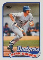 1989 Topps #340 Kirk Gibson Baseball Card