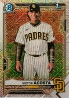 2021 Bowman Chrome Mega Box #151 Victor Acosta Baseball Card