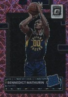 2022 Panini Donruss Optic #209 Bennedict Mathurin Pink Velocity Basketball Card