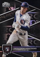 2024 Topps Chrome Black #96 Pete Crow-Armstrong Variation Baseball Card