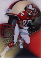 1998 Skybox E-X2001 Helmet Heroes #5 Jerry Rice Football Card
