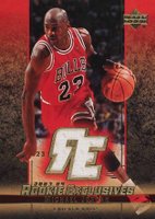2003 Upper Deck Rookie Exclusives #J60 Michael Jordan Jersey Basketball Card