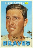 1967 Topps #328 Clete Boyer Baseball Card