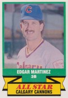 1988 CMC AAA All-Stars #34 Edgar Martinez Calgary Cannons Baseball Card