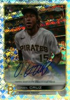 2022 Topps Chrome Logofractor Edition #22 Oneil Cruz Autograph Baseball Card