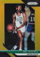 2018 Panini Prizm #25 Bill Russell Gold Prizm Basketball Card