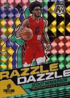 2023 Panini Mosaic Razzle Dazzle #1 Scoot Henderson Basketball Card