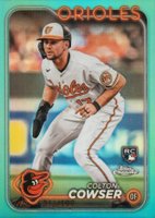 2024 Topps Chrome #278 Colton Cowser Aqua Refractor Baseball Card