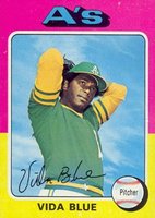 1975 Topps #510 Vida Blue Baseball Card