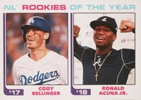 2018 Topps Throwback Thursday #239 Cody Bellinger/Ronald Acuna Jr. Baseball Card