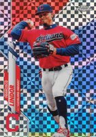 2020 Topps Chrome #156 Francisco Lindor X-Fractor Baseball Card