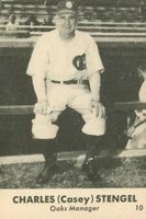 1946 Remar Bread Oakland Oaks #10 Casey Stengel Baseball Card