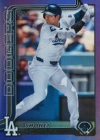 2025 Topps #1 Shohei Ohtani Purple Rainbow Foil Baseball Card