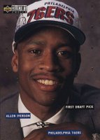 1996 Collector's Choice Draft Trade #DR1 Allen Iverson Basketball Card