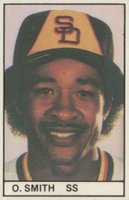 1981 All-Star Game Program Inserts-Hand Cut # Ozzie Smith Baseball Card