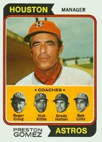 1974 Topps #31 Astros Mgr./Coaches Baseball Card