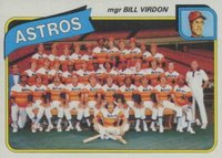 1980 Topps #82 Astros Team Baseball Card
