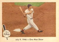 1959 Fleer Ted Williams #27 July 9, 1946- One Man Show Baseball Card