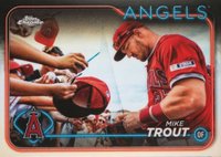 2024 Topps Chrome #200 Mike Trout Variation Baseball Card