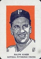 1952 Wheaties # Ralph Kiner Portrait Baseball Card